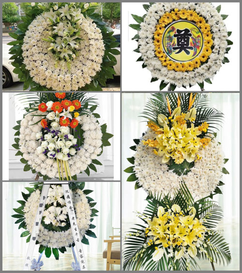 山西晋中太谷县水秀乡小王堡村花圈速递